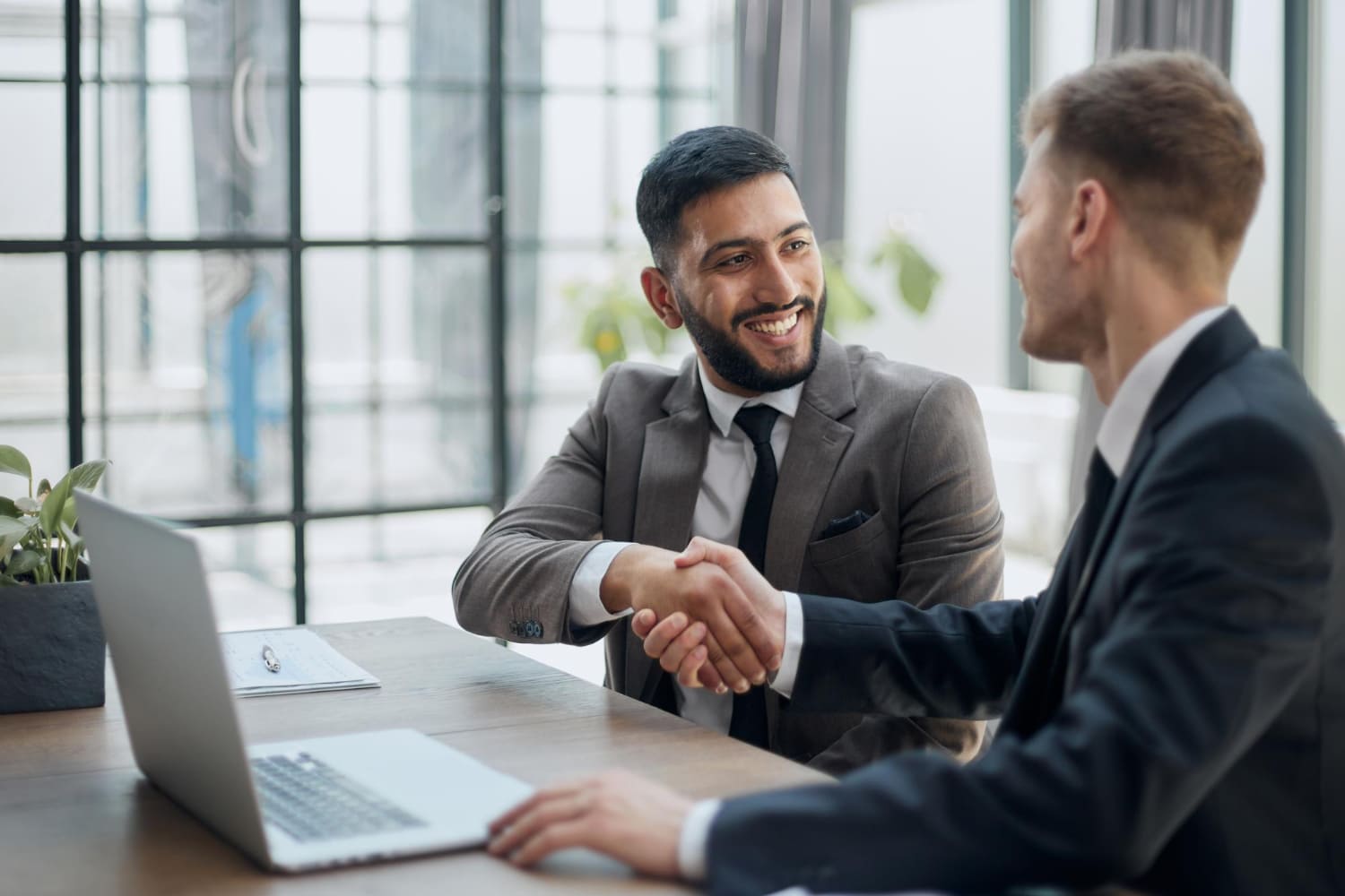 handshake of business partners